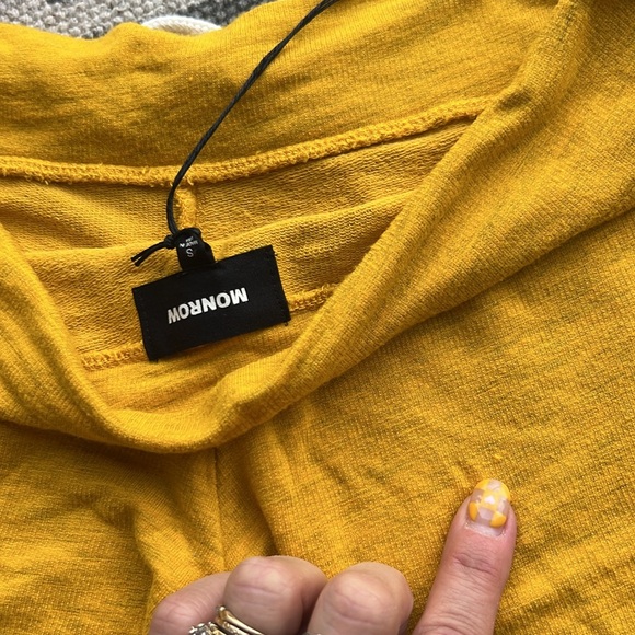 MONROW ~ Supersoft Vintage Shorts ~ mustard yellow! One pair per sale! I have 2 - Picture 12 of 12